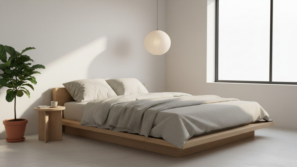 Platform Beds with Low Profiles for a Minimalist Aesthetic