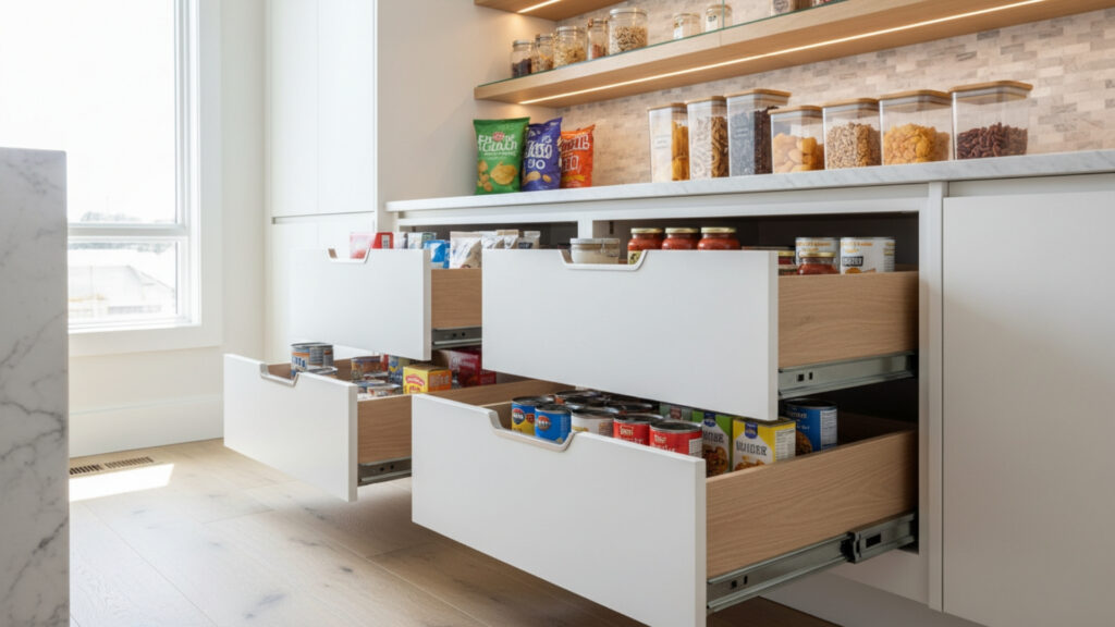 Pull-Out Drawers for Easy Access and Visibility