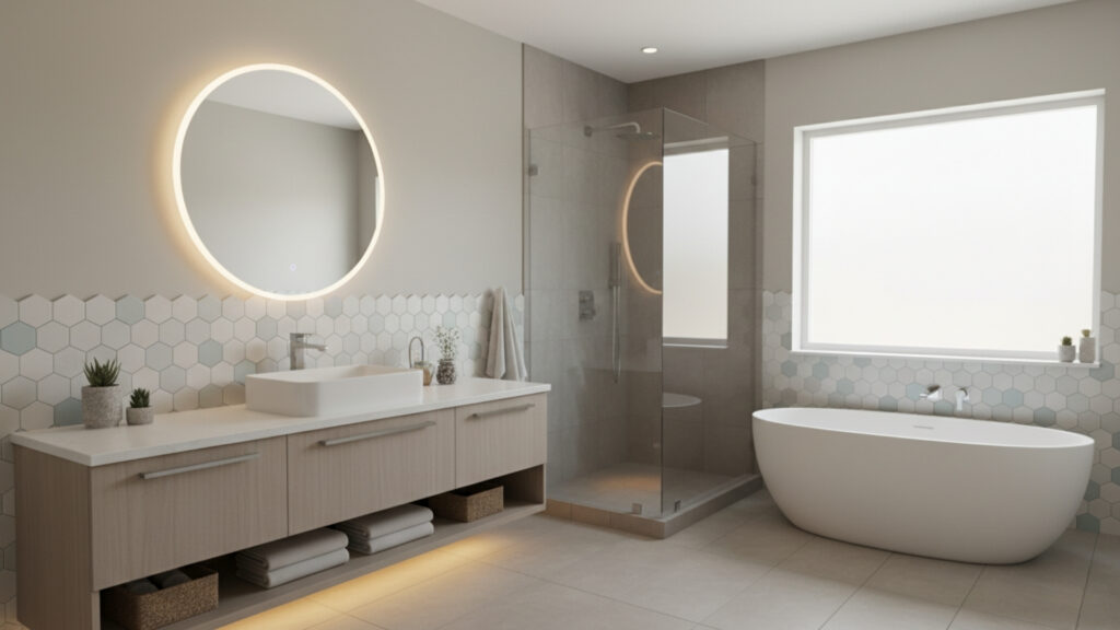 Refresh Walls with Paint or Simple Tiles