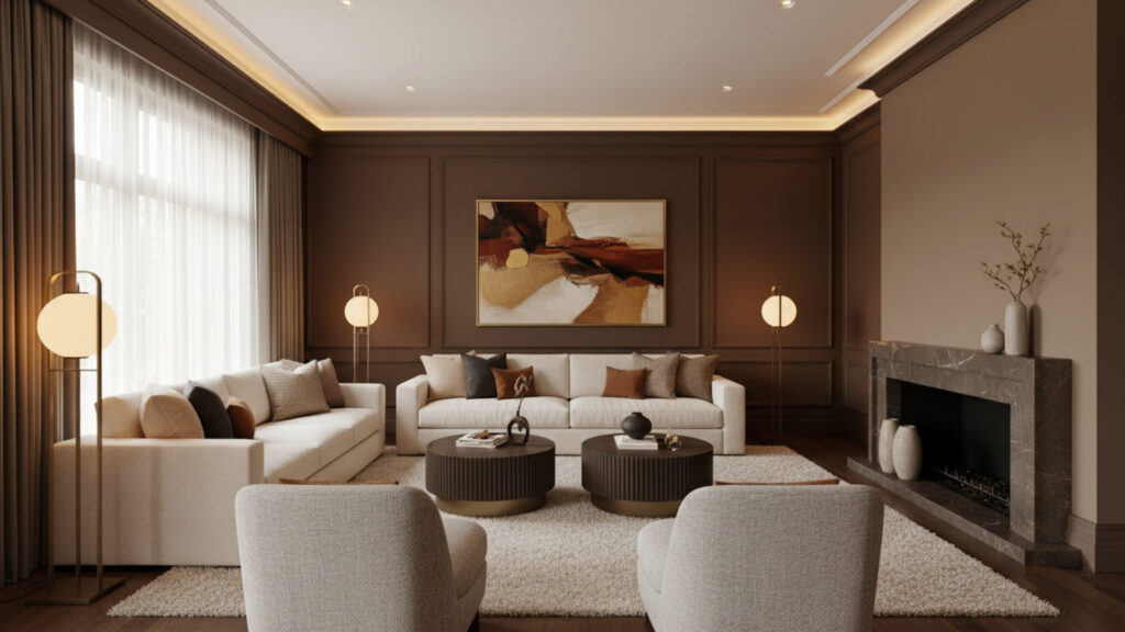 Rich Brown and Chocolate Tones for Depth and Warmth