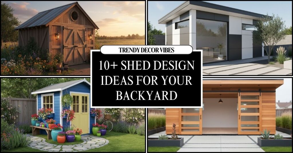 Shed Design Ideas for Your Backyard