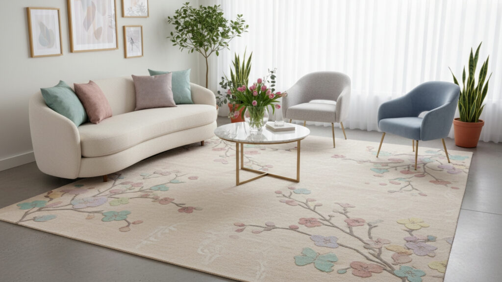 Soft Area Rugs Tie the Room Together With Comfort and Color
