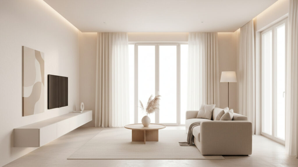 Soft Warm Whites for a Fresh Yet Comfortable Look