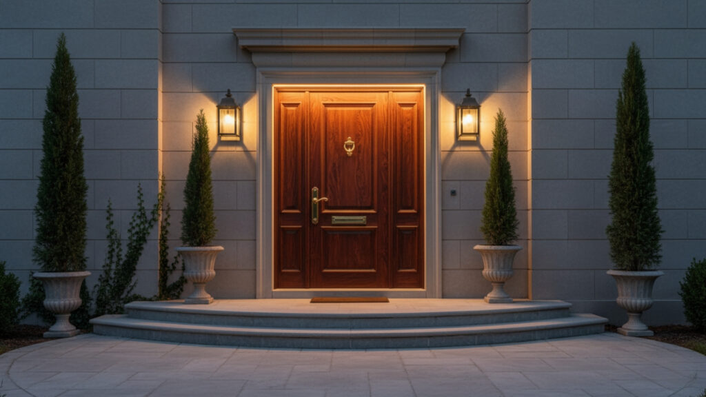 Solid Wood Panel Doors for Timeless Elegance