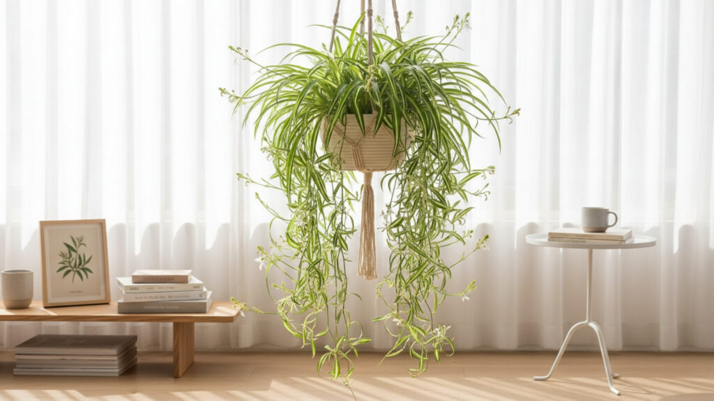 Spider Plant for Vibrant Green Foliage and Easy Care