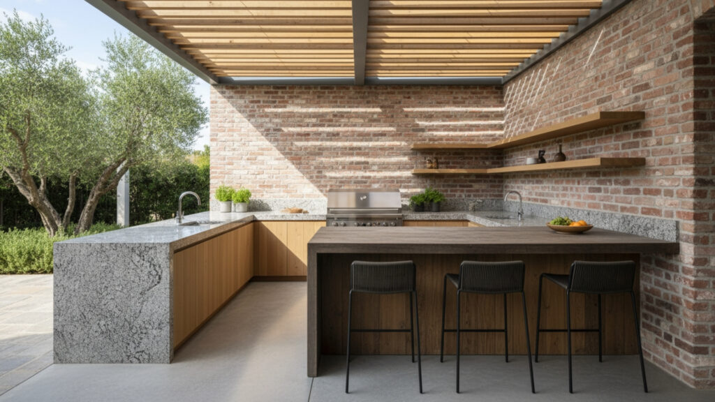 Stone and Concrete Countertops for Durable Prep Areas