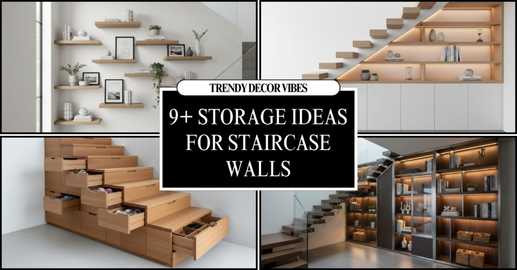 storage ideas for staircase walls