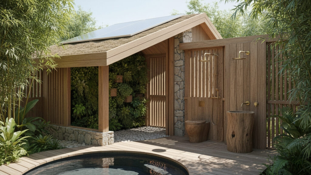 Sustainable Outdoor Bathrooms with Eco-Friendly Systems
