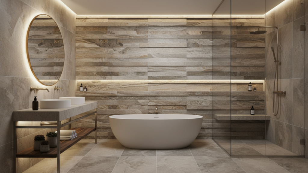 Textured Tiles for Depth and Visual Interest