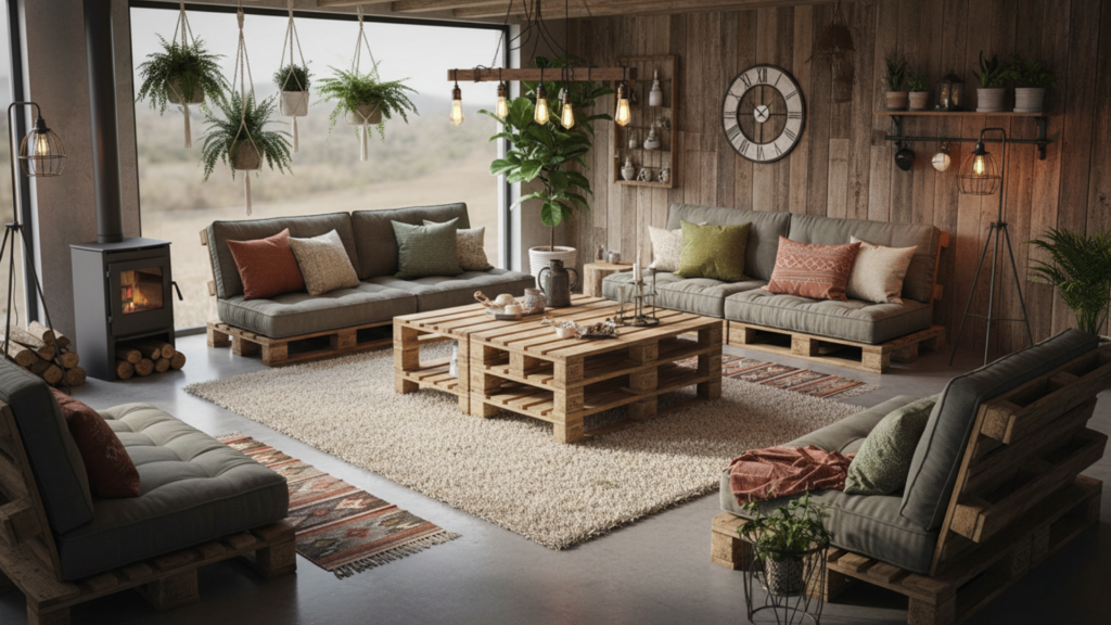 Turn Wooden Pallets into Rustic Furniture Pieces