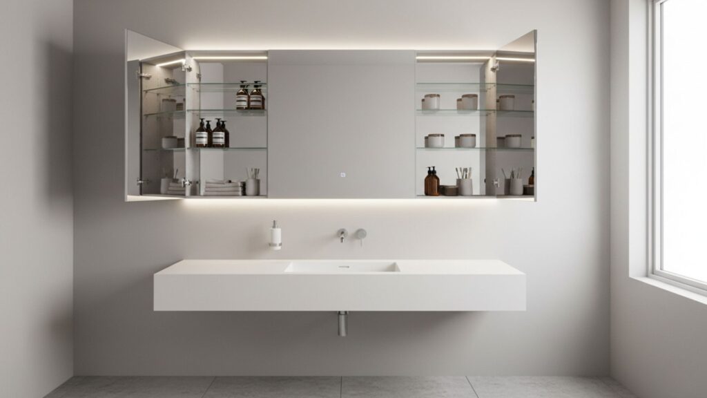 Upgrade to a Mirror Cabinet with Hidden Storage