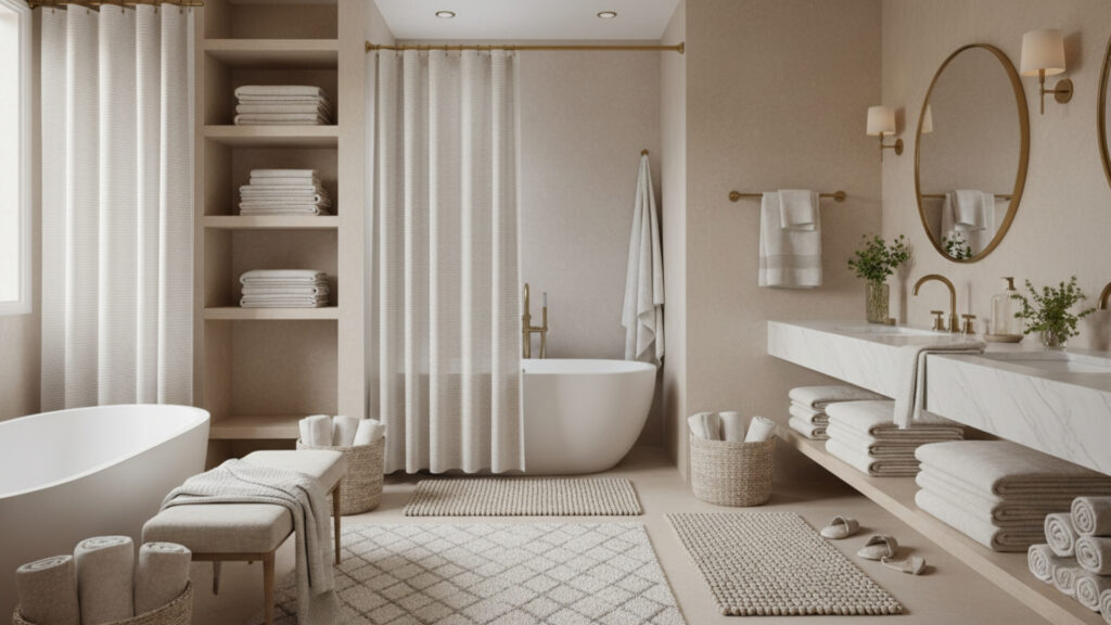 Use Elegant Textiles for a Spa-Like Feel