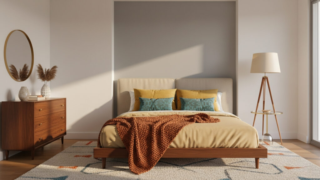 Use Neutral Colors with Bold Retro Accents