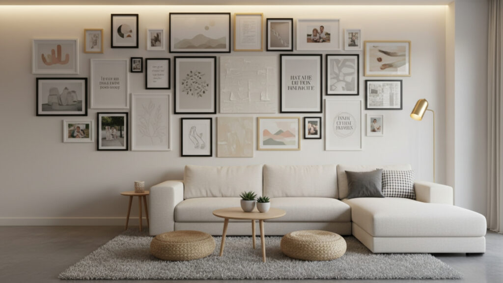 use wall art to create a personal design statement
