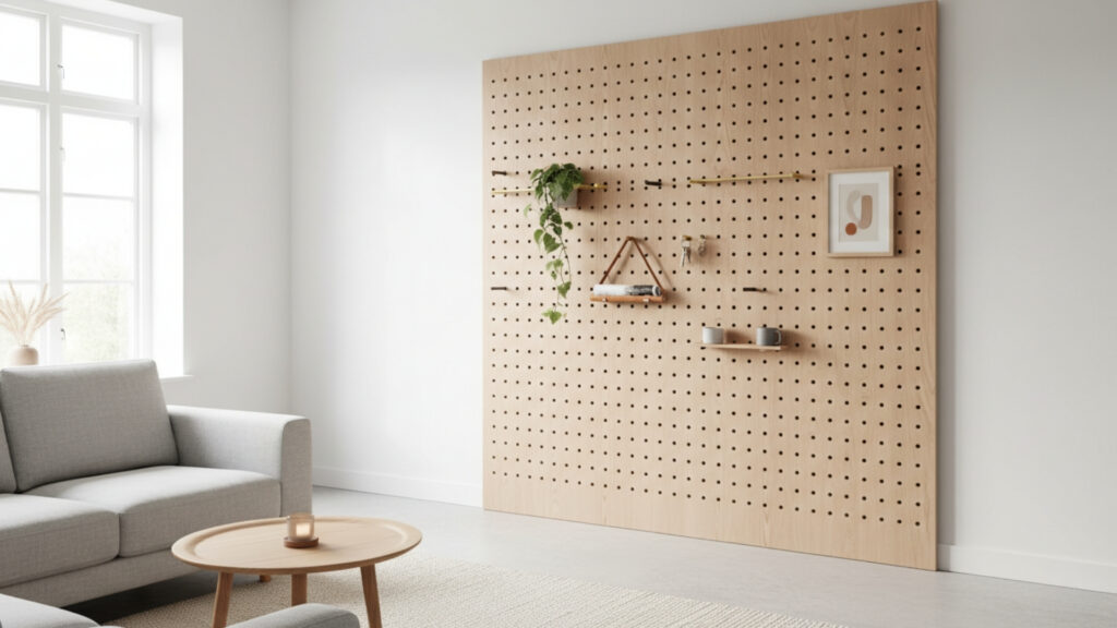 Wall Grids and Pegboards for Customizable Display