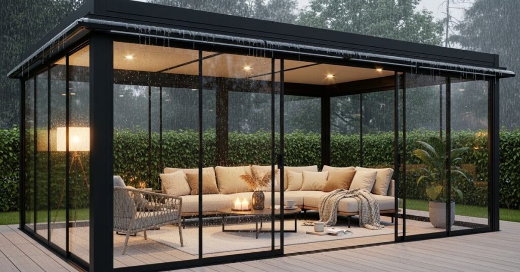 All-Weather Enclosed Gazebo