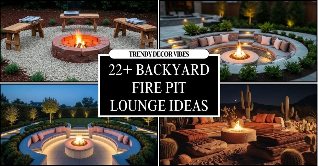 Backyard Fire Pit Lounge Ideas for Cozy Nights