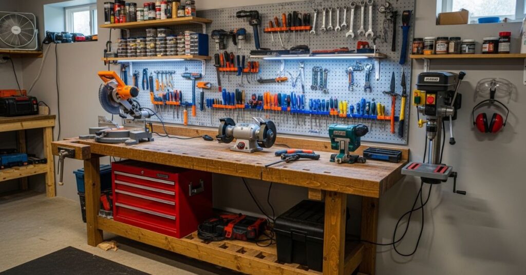 Basement Workshop for DIY Projects