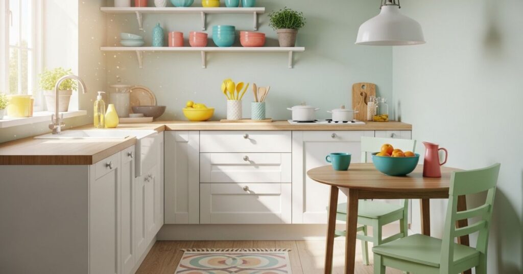 Bright Colors to Make Your Kitchen Feel Bigger