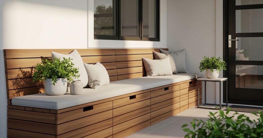 Built-In Bench Seating with Storage Space