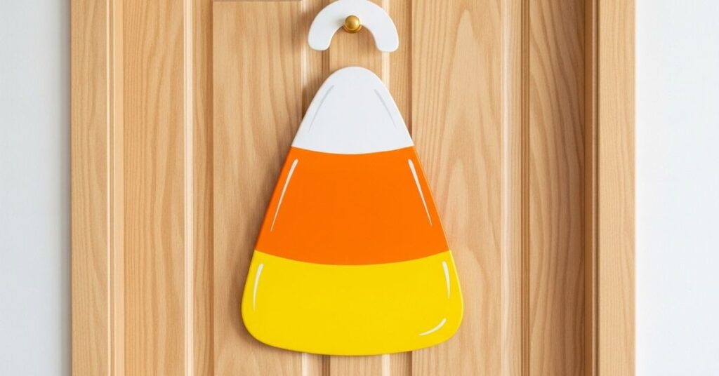 Candy Corn-Inspired Door Hanger