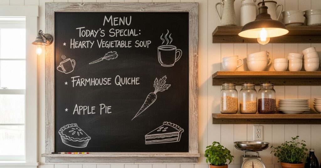 Chalkboard Menu Walls