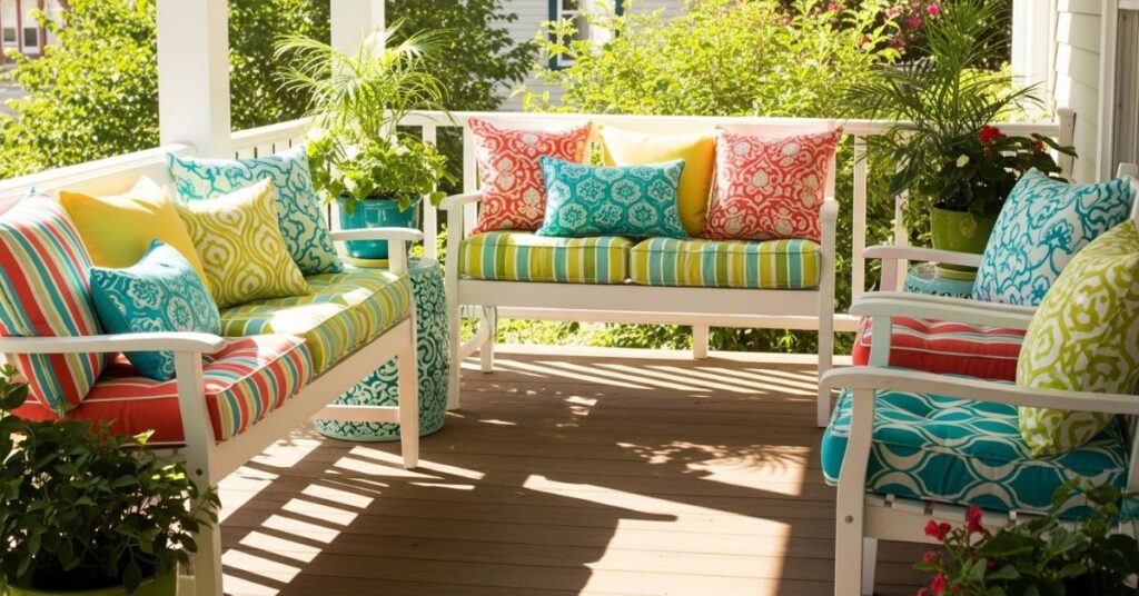 Colorful Cushion Seating to Brighten the Space