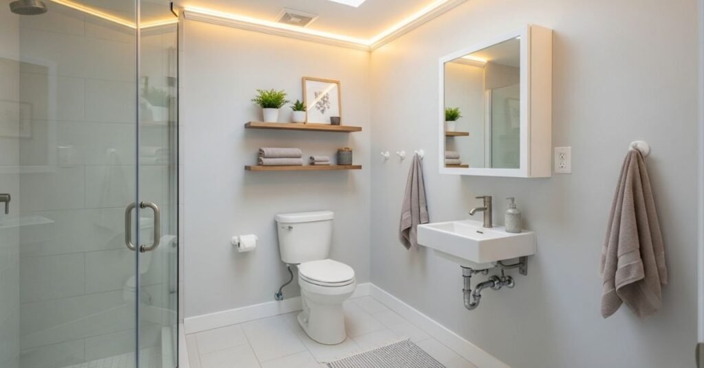 Compact Storage for Small Bathrooms