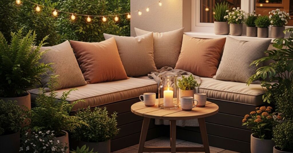 Cozy Corner Seating Setup