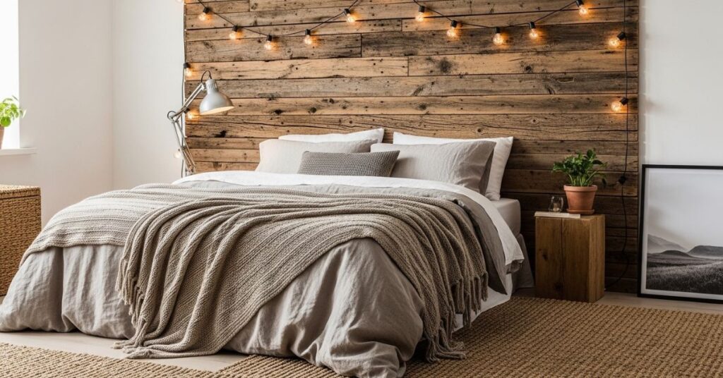 Cozy Farmhouse Bedroom Ideas Featuring Reclaimed Wood Details