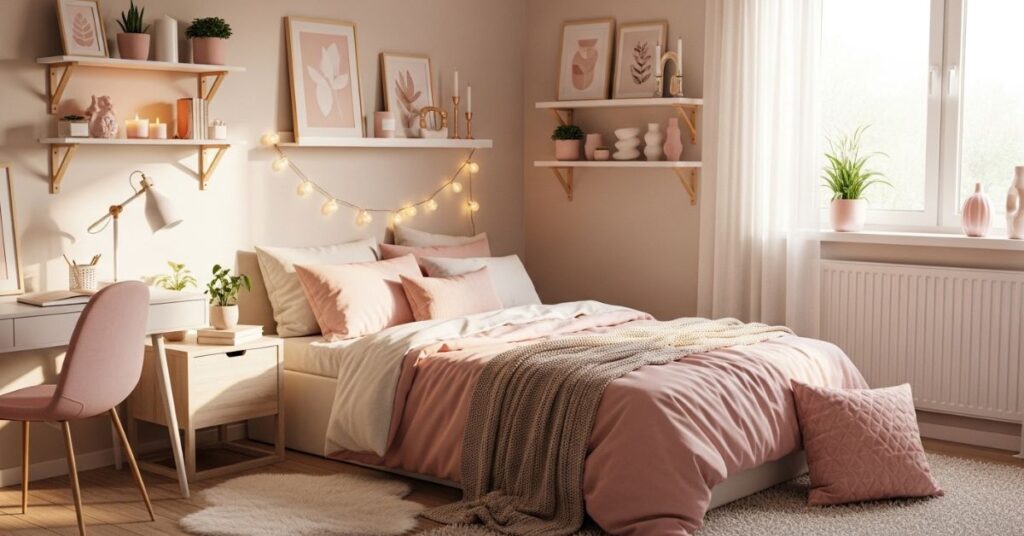 Cozy Feminine Bedroom Aesthetic for Small Spaces