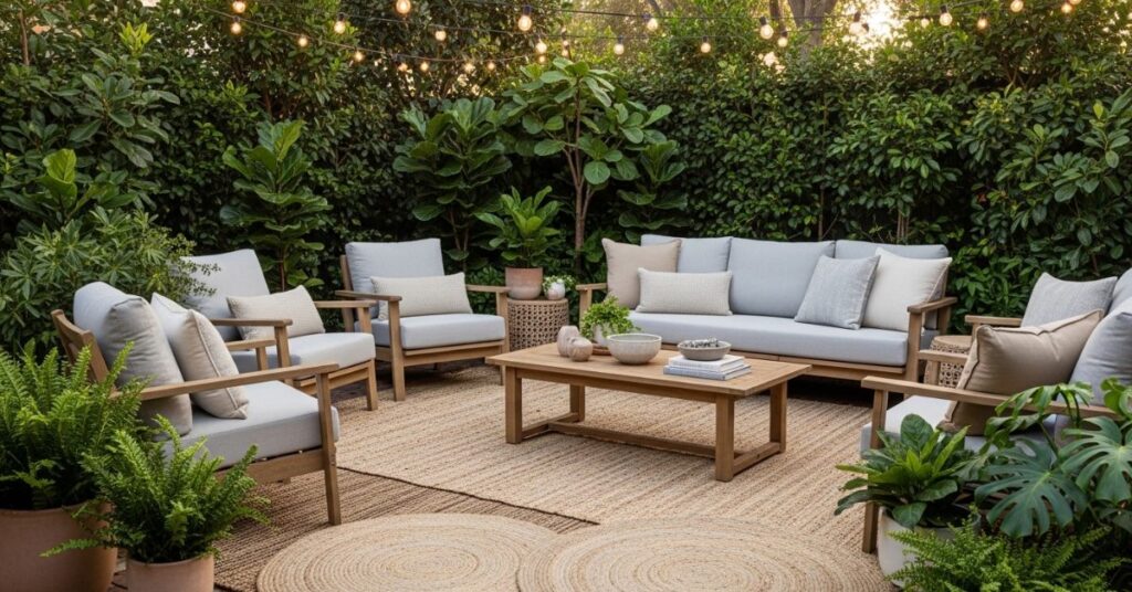 Cozy Outdoor Lounge Setup