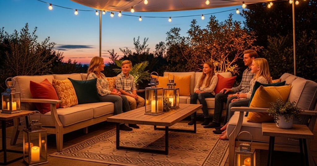 Cozy Patio Lounge Furniture Setups
