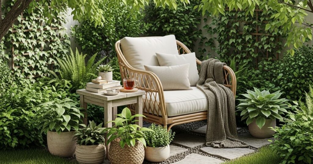 Cozy Reading Corner Outdoors