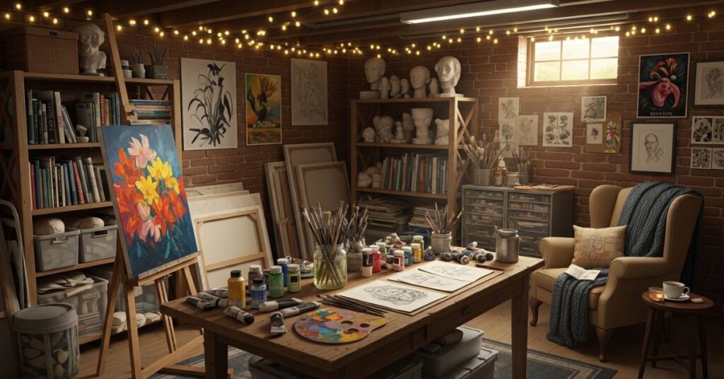 Creative Art Studio Basement Space