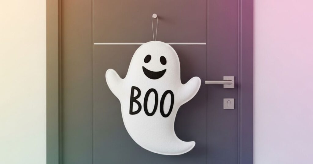 Cute Ghost Hanging Sign