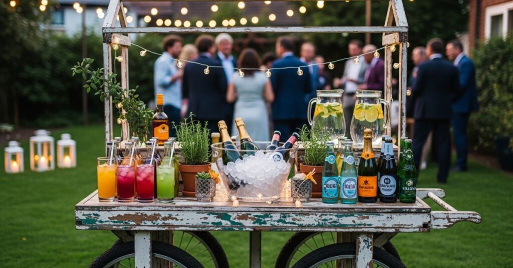 DIY Outdoor Bar Station