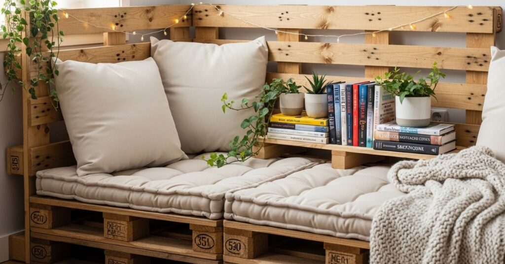 DIY Pallet Book Nooks