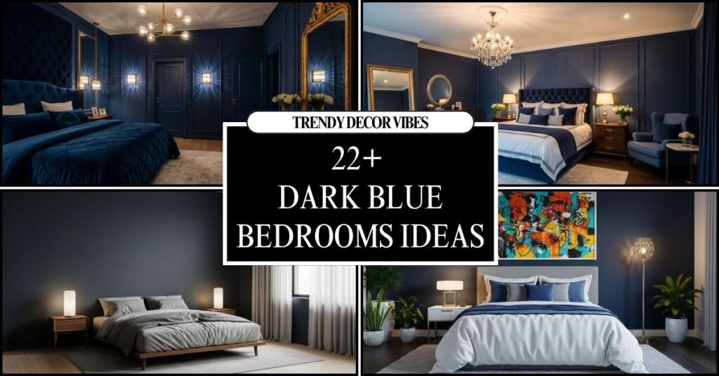 Dark Blue Bedrooms That Bring Ultimate Comfort