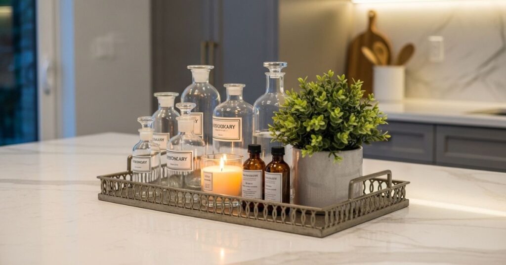 Elegant Tray Styling for Organized Beauty