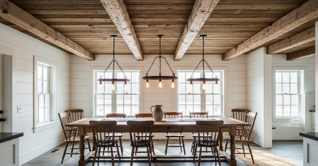 Exposed Wooden Beams
