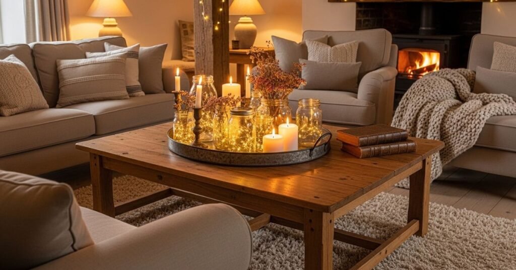Farmhouse Coffee Table Decor