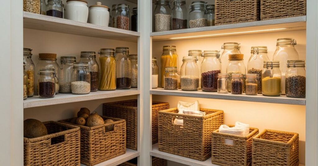 Farmhouse Style Corner Pantry