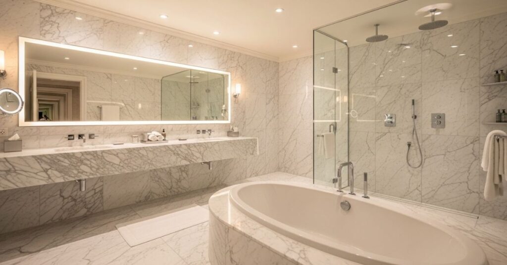 Floor-to-Ceiling Bathroom Tile Ideas for Luxury Appeal