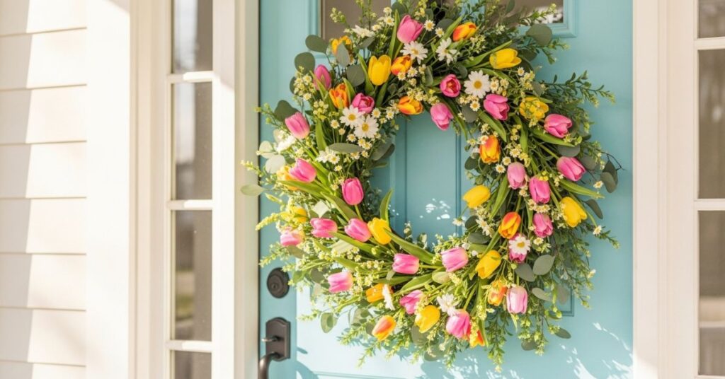 Floral Wreath Statement Door