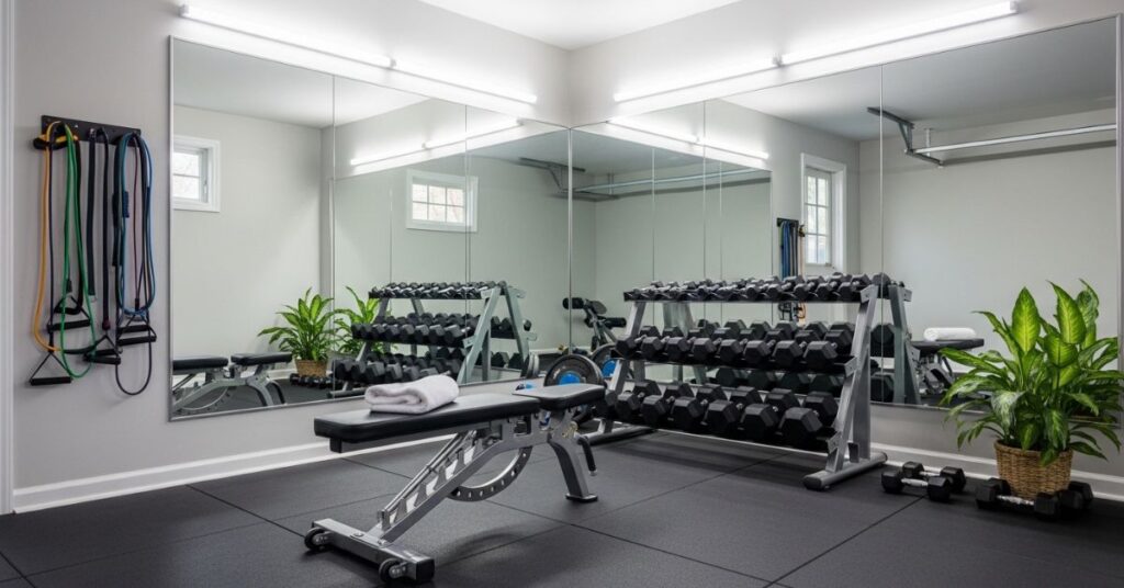 Garage Turned into a Home Gym