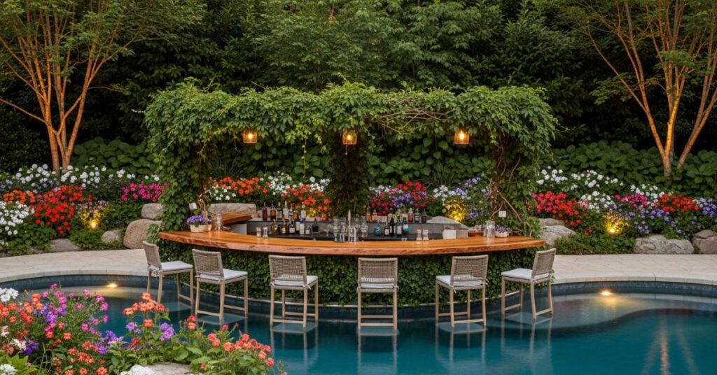 Garden Integrated Pool Bar