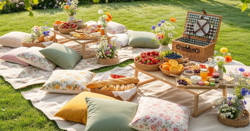 Garden Picnic Party Setup