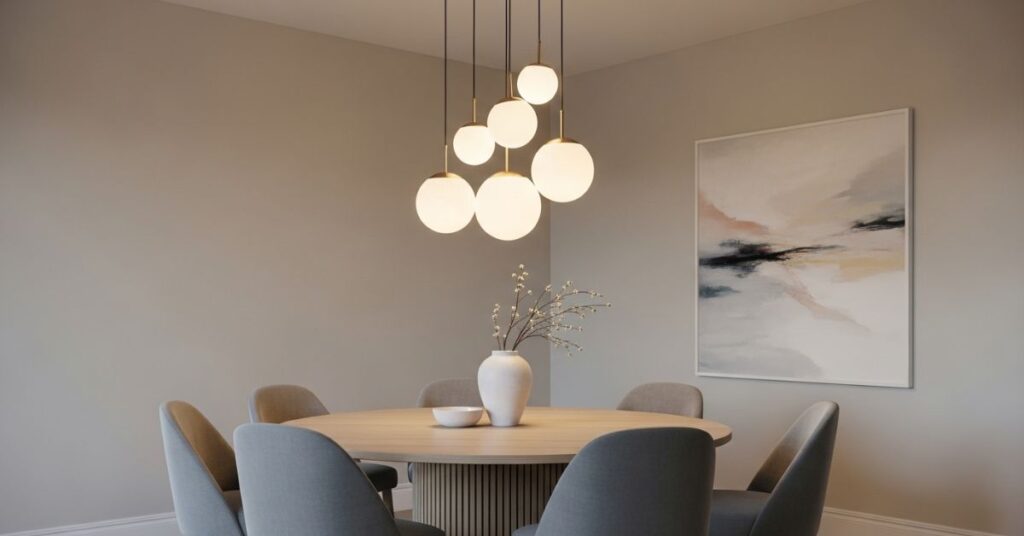 Globe Pendant Lighting for Contemporary Dining Spaces