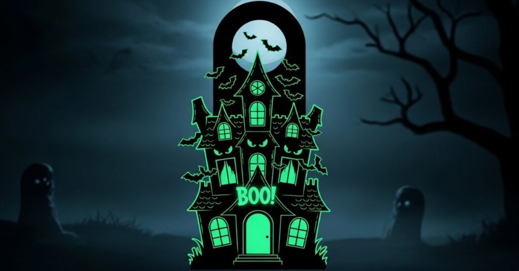 Glow-in-the-Dark Haunted House Sign